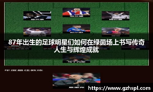 87年出生的足球明星们如何在绿茵场上书写传奇人生与辉煌成就